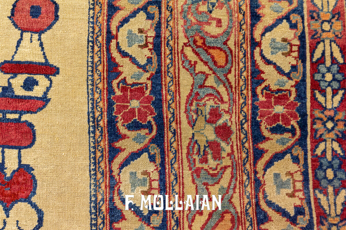 Kerman Ravar Pictorial Antique Rug n°:474313